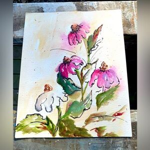 Original Watercolor. Artist unknown. Beautiful art